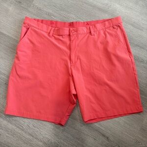 Adidas Men's Vibrant Coral Flat Front Shorts